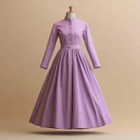 Purple Casual Long Dress 1